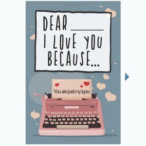 Dear I Love You Fill-in-the-Blank V-Day Gift Book